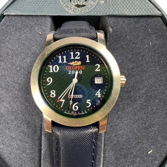 Citizen Limited Edition US Open 2000 Navy Genuine‎ Leather Band Watch main image 6